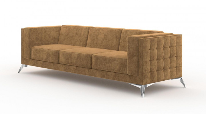 Sëtzmooss Couch Polster Sofa Textil Stoff Chesterfield Couchen Garnitur Dräisëtzer