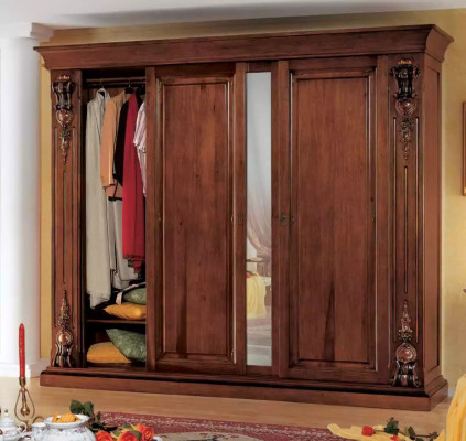 Schlofkummer Kleederschaf Miwwelen Luxus Massivholz Schief Design Neit.