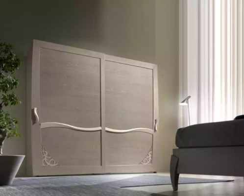 Bett 2x Nuetsdëscher 6-Stéck Schlofzëmmer Set Design Modern Luxus Miwwelen Nei