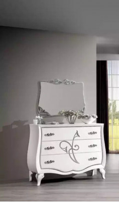 Schlofzëmmer 5-Deel Set Bett 2x Nuetsdëscher Schaf Modern Miwwelen