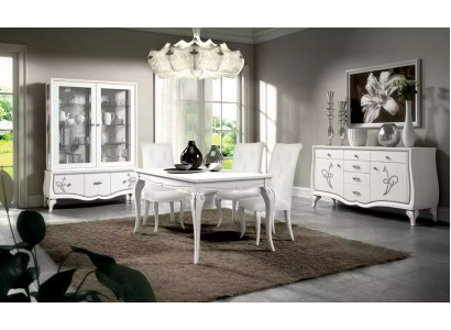 Iesszëmmer Set Iessdësch 4 x Still Iessgrupp Iessgarnitur Sideboard 7tlg