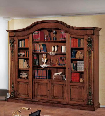 Klassesch brong Bicherréck Büro Miwwelen Regaler Design Regal Schaf