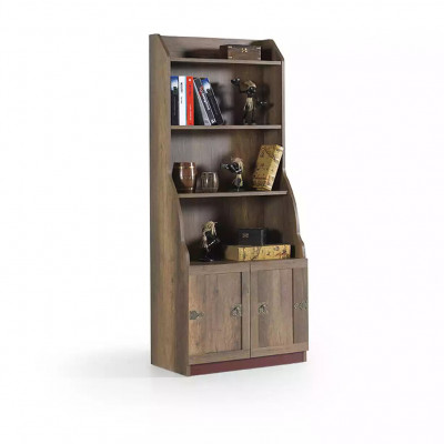 Kannerregal Bicherregal Bicherschaf Stangregal Regal Holz Braun Schaf