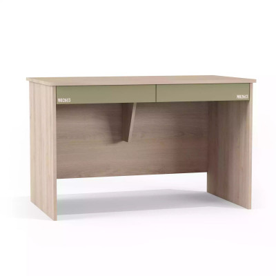 Garnitur Schreifdësch Set Holz Dësch Bichieraf Regal Gréng Kannerzëmmer