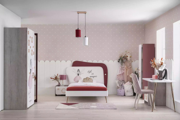 Designer Kannerbett Meedercherszëmmer Miwwelen Betterahmen Eenzelbett Miwwelen