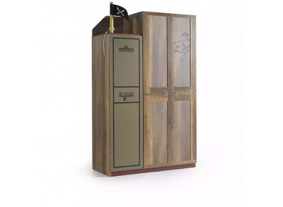 Pirat Holzkascht Luxus Kleederschaf Kascht Kanner Holz Brong 3 Dier