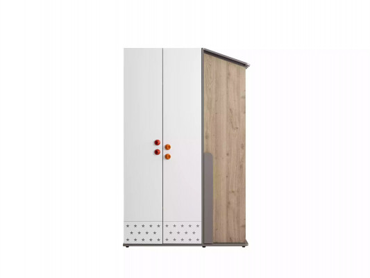 Modernen Kleederschaf Holzschaf Schaf Miwwelen Holz 3 Dier Design Wäiss