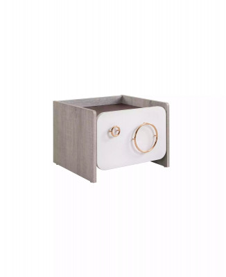 Designer Kannerzëmmer Set Bett Spigel Kommodd Nuetsdëscher Rosa Holz