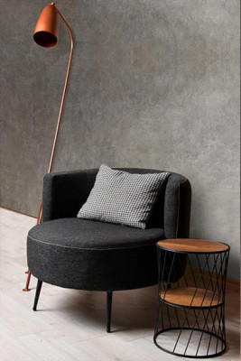 Schwaarze Moderne Sessell Wunnzëmmer Sessel Fauteuil Clubfauteuil Nei