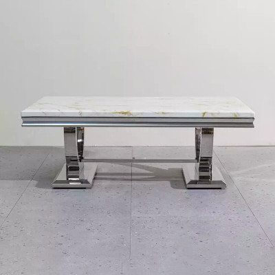 Modernen Gray Couchtisch Edelstahltisch Stuff Tischen Luxus Design