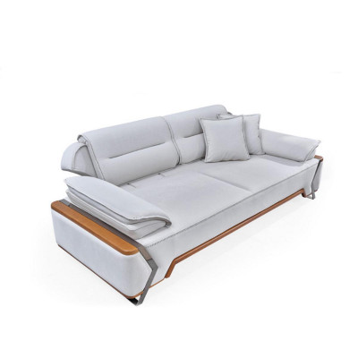 Designer wäisst Sofa Luxus Wunnzëmmer Canapé Polster 3-Sëtzer Neien 3-er