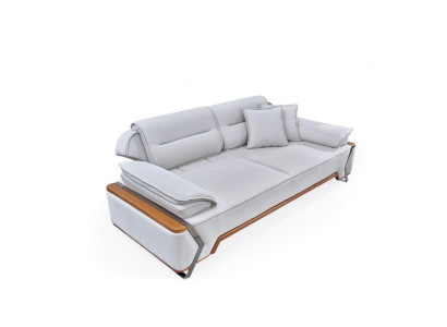 Designer wäisst Sofa Luxus Wunnzëmmer Canapé Polster 3-Sëtzer Neien 3-er