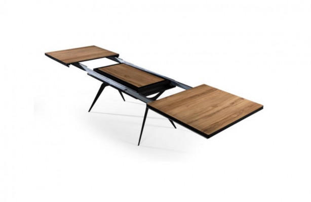 Luxus Iesszëmmerdësch Auszéierbaren Design Kichendësch Holz Brong Dësch