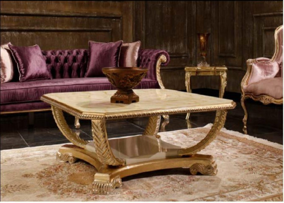 Klassesch rosa Chesterfield Couchset 3-Sëtz Couchtisch Fotell