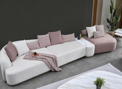 Wunnlandschaft Stoffsofa Rosa Grousst Sofa Polstersofa Modern Sofen