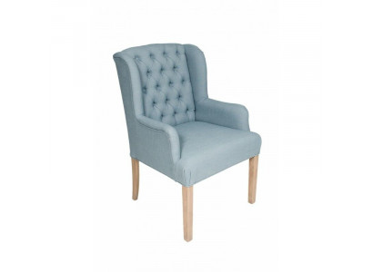 Blo Chesterfield-Stull Hotelausstattung Schéier gepolsterten Sëtz Stull Fauteuil