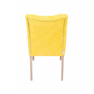 Designer giel Chesterfield Still Sëtzstull x2-Set