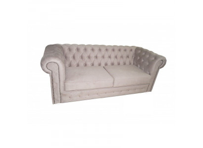 Canapé 2-Sëtzer Couch Polster Canapé Textil Couchen Garnitur Zweisëtzer Chesterfield