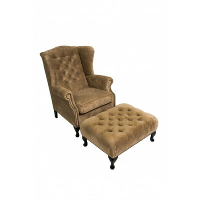 Hocker Erbäistellbank Foussocker Bäistellhocker Ottomane Sitzbank Chesterfield