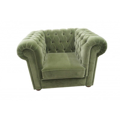 Chesterfield Fauteuil Canapé Polster 1-Sëtzer Samet Design Canapéë Sofas
