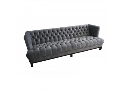 Klassesch Design Canapé Polster Sofa Dräisitzege Stoff Canapéen 3 Sëtzer Sofae