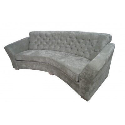 Dräisëtzer Hallef Ronn Couch Chesterfield Polstersofa Couchen Beige