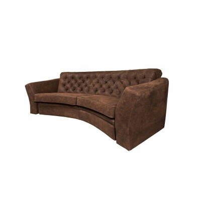 Dräisëtzer Hallef Ronn Couch Chesterfield Polstersofa Couchen Beige