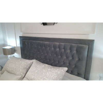 Chesterfield Bett Polster Duebel Hotel Dekoratioun Better Schlofzëmmer 140x200cm