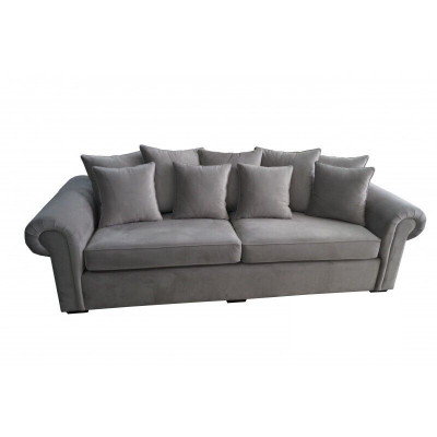 Sofa 3 Sëtzer Chesterfield Polster Klassesch Sofae Dräisëtzer Stoff Couchen