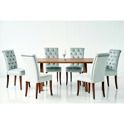 Design Iesszëmmer Dësch 4 Chesterfield Lehnstill Iesszëmmer 5tlg. Garnitur