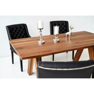 Design Iesszëmmer Dësch 4 Chesterfield Lehnstill Iesszëmmer 5tlg. Garnitur