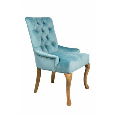 Moderne hellblo Chesterfield Still-Garnitur Designer Lehnstill Luxturiéis Setzmöbel