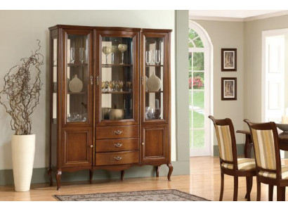 Héichwäerteg Vitrine Schaf Holz Glas Vitrinen Klassesch Italienesch Miwwelen Nei