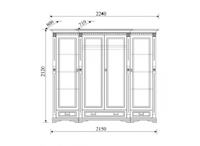 Klassesch Schief Schaf Schafwand Kleederschaf Massiv Kolonial Stil O4D