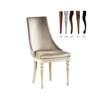 Klassesch Still Stull Vintage Iesszëmmerstull Biedermeier Royal Design TO-U1