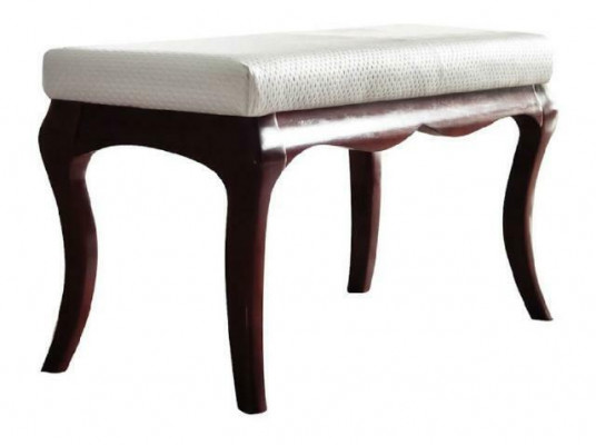 Hocker Bank Original Mailand Textil Echt Handaarbecht Massivholz Vollholz MI-Bank
