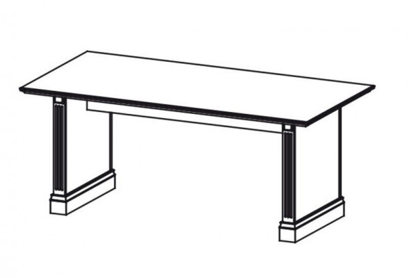 Klassesch Schreifdësch Bürosmiwwelen Dësch Büro Chef Schreifdëscher Massivholz BA - 19