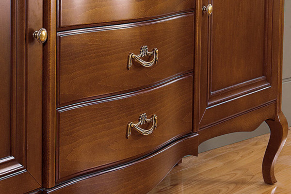 Massivholz Kommode Nieweschaf Klassesch Bar Rustikale Landhaus PR-KB 1-2 L,R