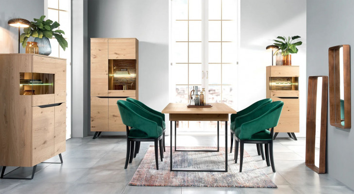 Design Vitrinn Kommode Anrichte Side Schaf Regal Luxus Wunnzëmmer Schief Nei