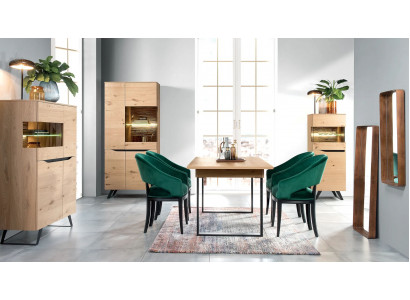 Design Vitrinn Kommode Anrichte Side Schaf Regal Luxus Wunnzëmmer Schief Nei
