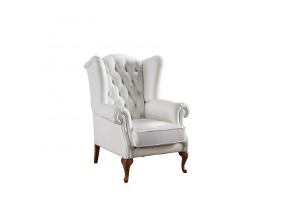 Chesterfield Ouerfauteuil Fauteuil Polster Televisioun Büro Couche Eechte Lieder CL-F3