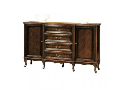 Klassesch Komoud Komouden Komoudeschaf Antiquitéit Büro Schaf Sideboard W-K4Sz