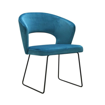 Modern Lehnstill Grupp 8 Stull Set Gréng Polster Armleene Design