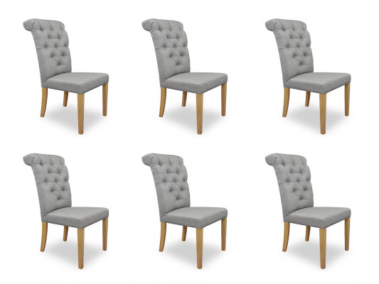 6x Still Stull Polster Design Lounge Sëtz Lehn Garnitur Sesselen Chesterfield Nei