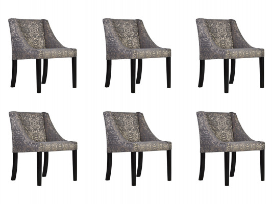 6x Still Stull Polster Design Lounge Club Sëtz Lehn Garnitur Fotell CHANL Nei