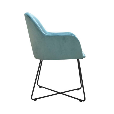 Stull 6x Iesssall Fernseh Club Textil Sëtz Sessel Set Neit Lounge