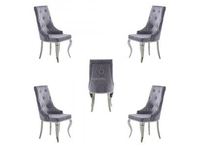 Set Still 4x Grupp Iesszëmmer Neit Garnitur Design Lehnstull Stull