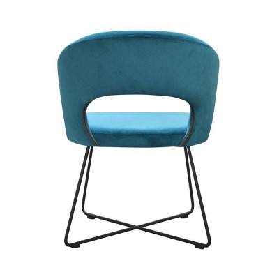 Stull 4x Iesszëmmer Polsterstull Télé Lounge Club Sëtz Textil Sëtzset