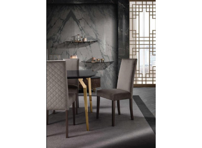 Stull Iesszëmmerstull Still 1 Sëtzer Fauteuil Luxus Miwwel Design Still Stoff Nei