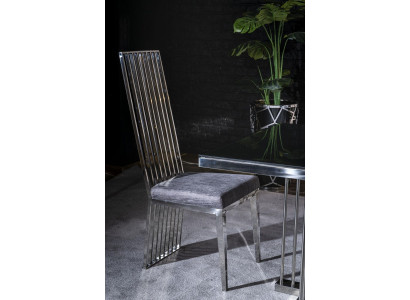 Iesszëmmer Stull gro Luxus Stull Metall mat Textil Stiill Stil Modern